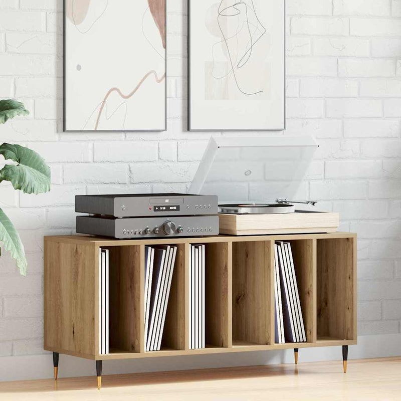 Dulap pentru discuri de vinil stejar artizanal 100 x 38 x 48 cm