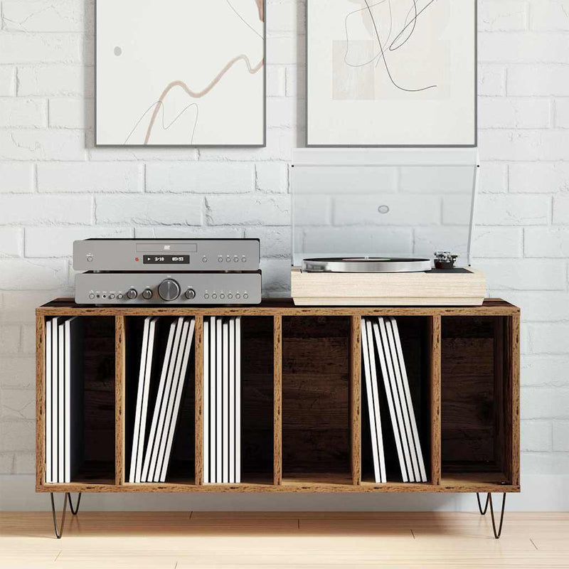 Dulap pentru discuri de vinil Lemn vechi 100 x 38 x 48 cm