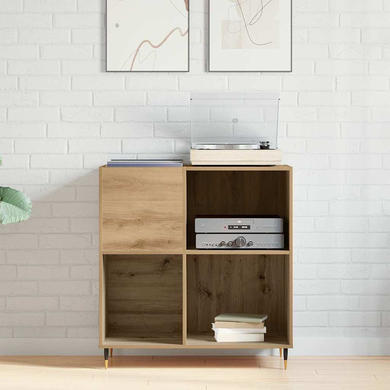 Dulap pentru discuri de vinil stejar artizanal 85 x 38 x 89 cm