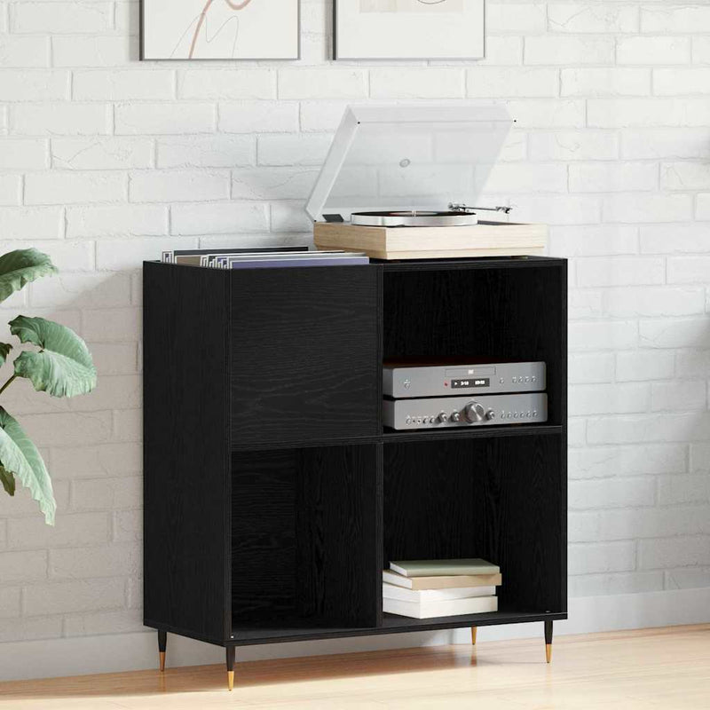 Dulap pentru discuri de vinil Stejar Negru 85 x 38 x 89 cm