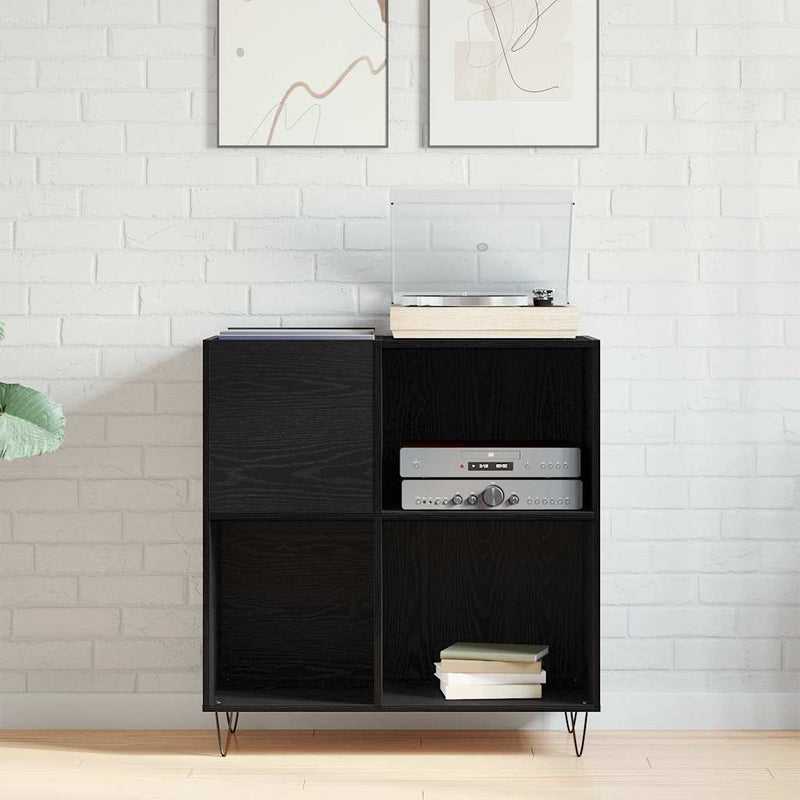 Dulap pentru discuri de vinil Stejar Negru 85 x 38 x 89 cm