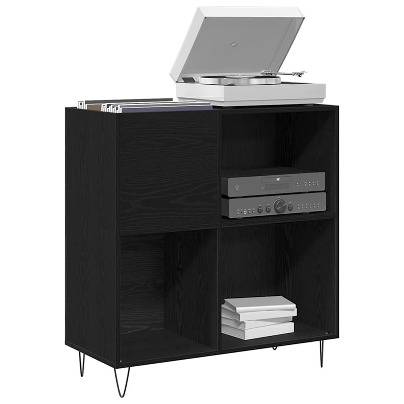 Dulap pentru discuri de vinil Stejar Negru 85 x 38 x 89 cm