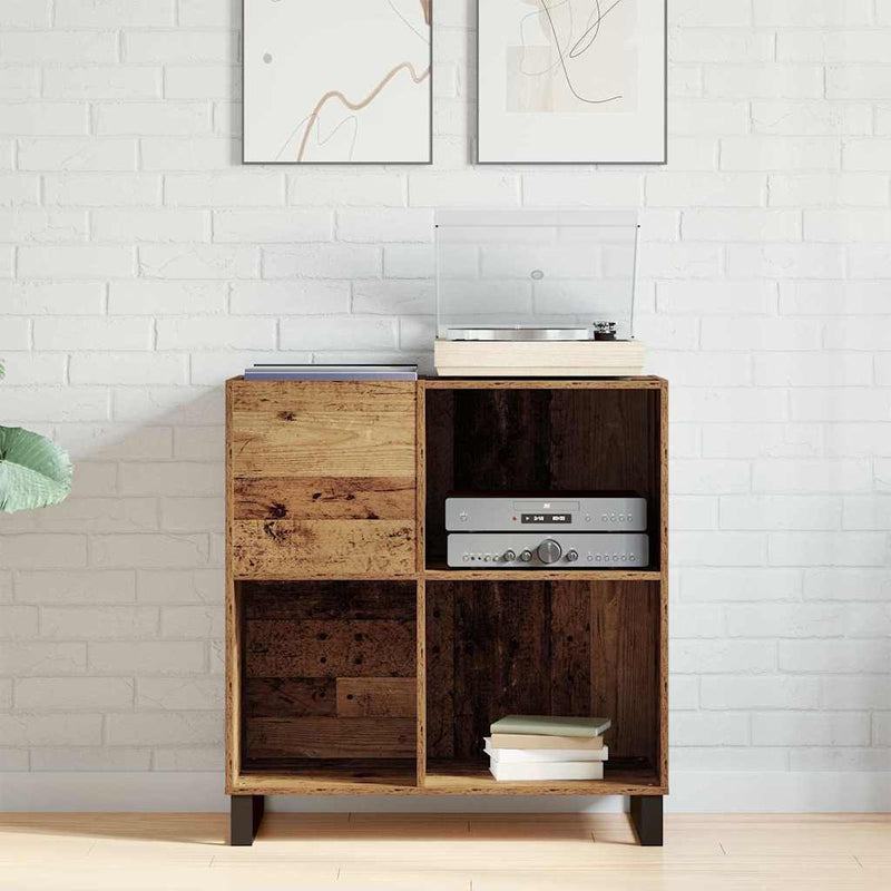 Dulap pentru discuri de vinil Lemn vechi 84,5 x 38 x 89 cm