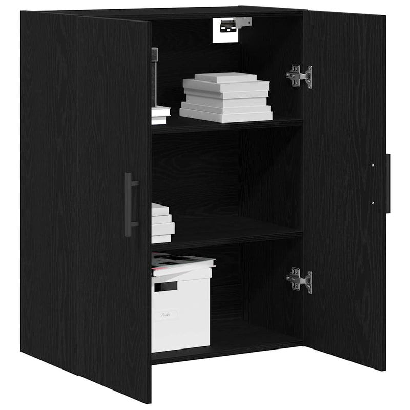 Cabinet suspendat Stejar Negru 69,5 x 34 x 90 cm Lemn prelucrat