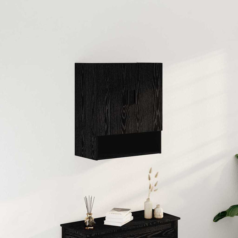 Cabinet suspendat 60 x 31 x 70 cm Lemn prelucrat Stejar Negru