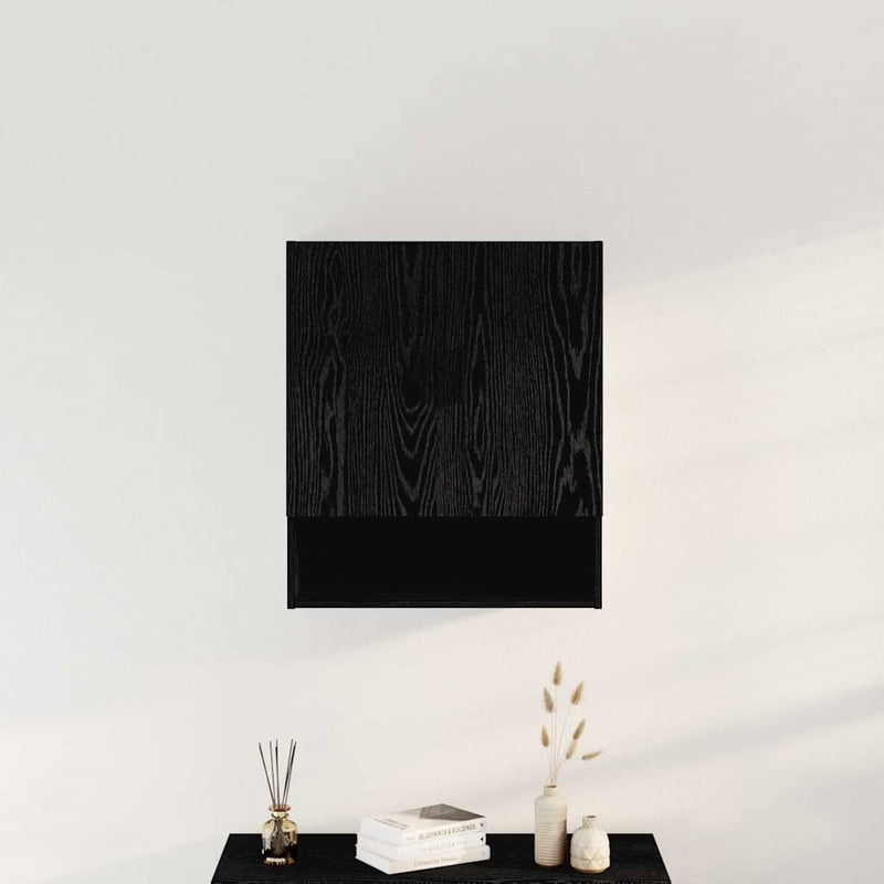 Cabinet suspendat 60 x 31 x 70 cm Lemn prelucrat Stejar Negru