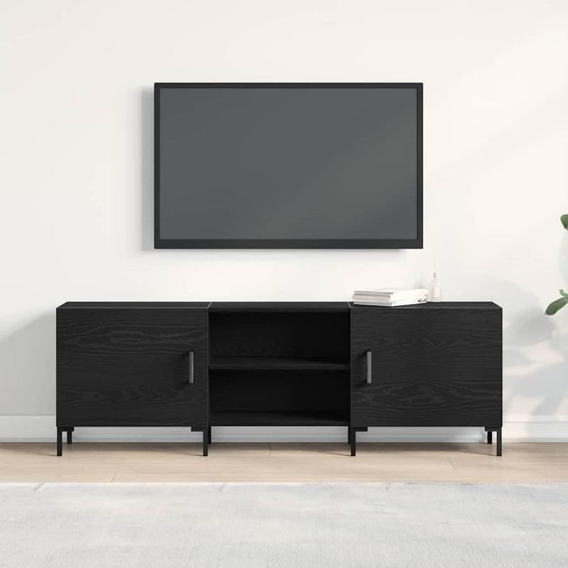 Set comodă TV 150 x 30 x 50 cm Stejar Negru Lemn prelucrat