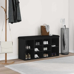 Bancă pentru pantofi Stejar Negru 102 x 32 x 50 cm