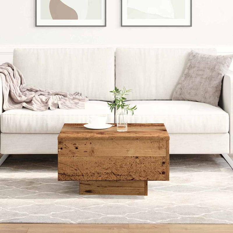 Masă de cafea Lemn Vechi 55 x 55 x 31 cm