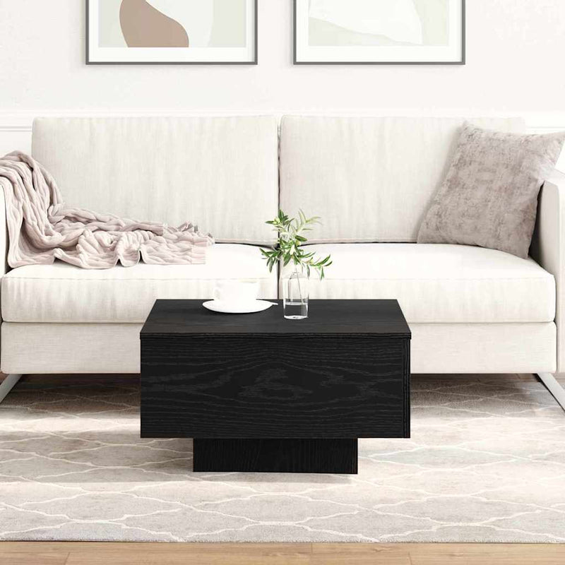 Masă de cafea Stejar Negru 55 x 55 x 31 cm