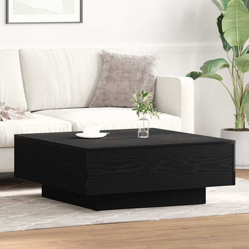Masă de cafea Stejar Negru 80 x 80 x 31 cm