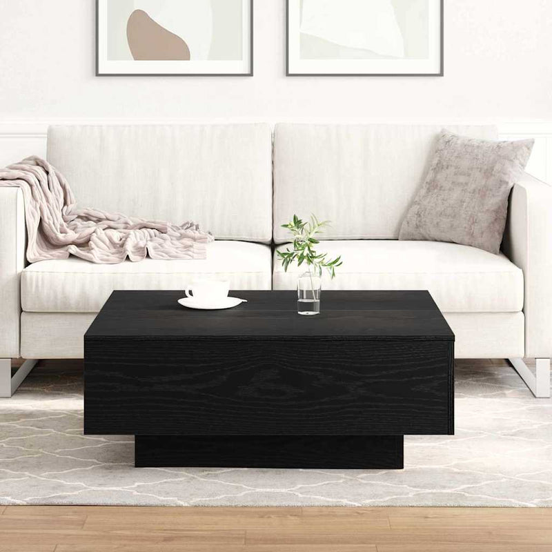 Masă de cafea Stejar Negru 80 x 80 x 31 cm