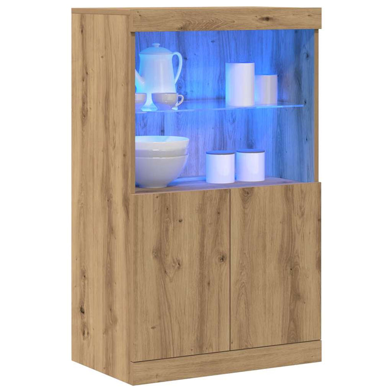 Bufet LED Maro 60 x 37 x 100 cm Lemn prelucrat