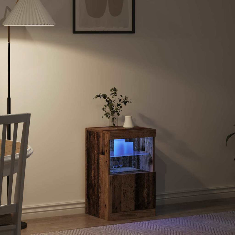 Bufet LED Lemn vechi 41 x 37 x 67 cm Lemn prelucrat