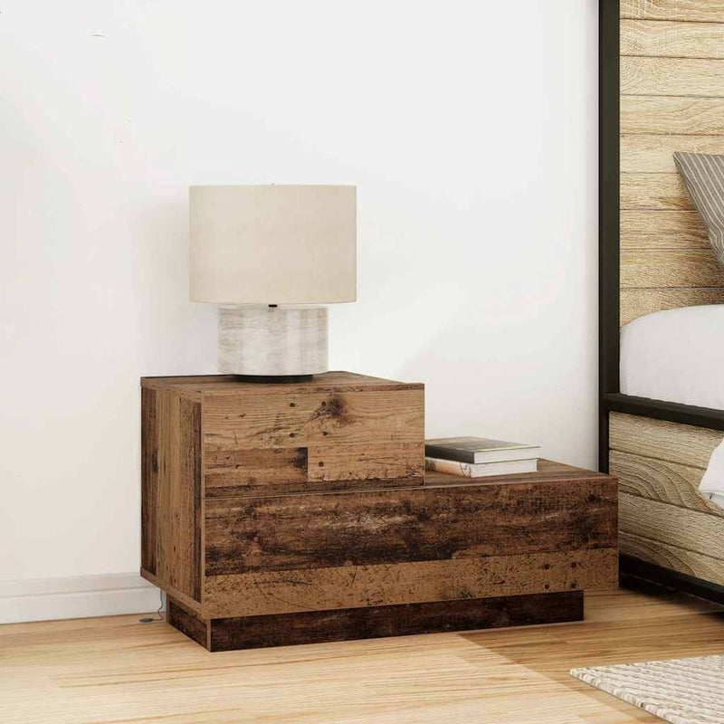 Dulap de noapte Lemn vechi 70 x 36 x 40,5 cm Lemn prelucrat