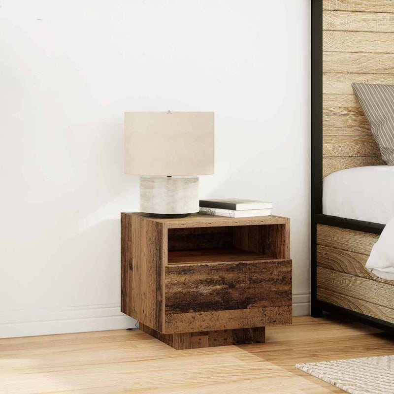 Dulap de noapte 2 buc. Lemn vechi 40 x 39 x 37 cm