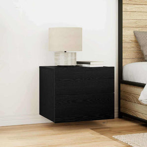 Dulap de noapte Stejar Negru 50 x 39 x 41 cm Lemn prelucrat