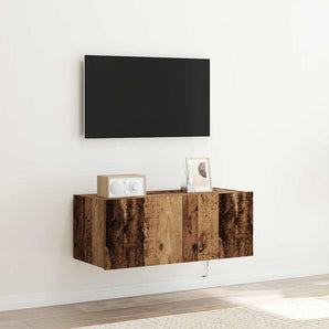 Dulap TV de perete 80 x 35 x 31 cm Lemn vechi Lemn prelucrat