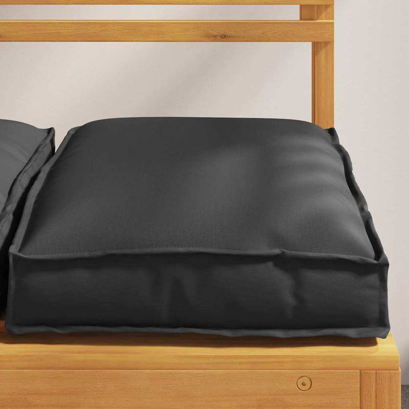 Pernă 2 buc. Material Oxford Negru 40 x 40 x 8 cm