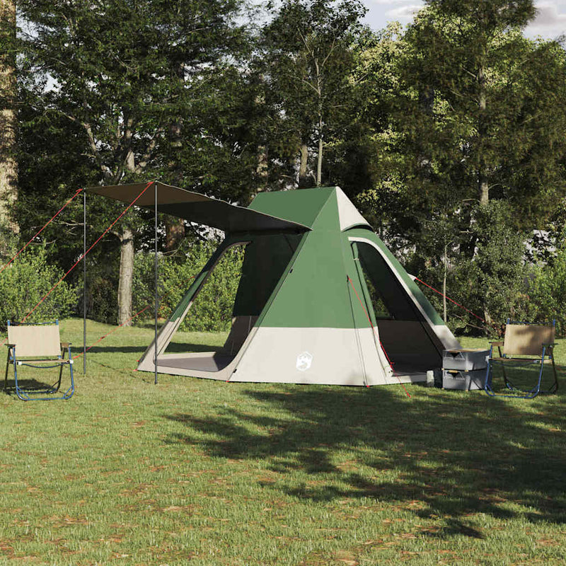 Cort de Camping 10 persoană Rezistent la apă Verde tafta