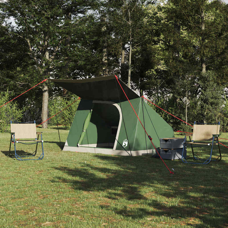 Cort de Camping 2 persoană Rezistent la apă Verde tafta