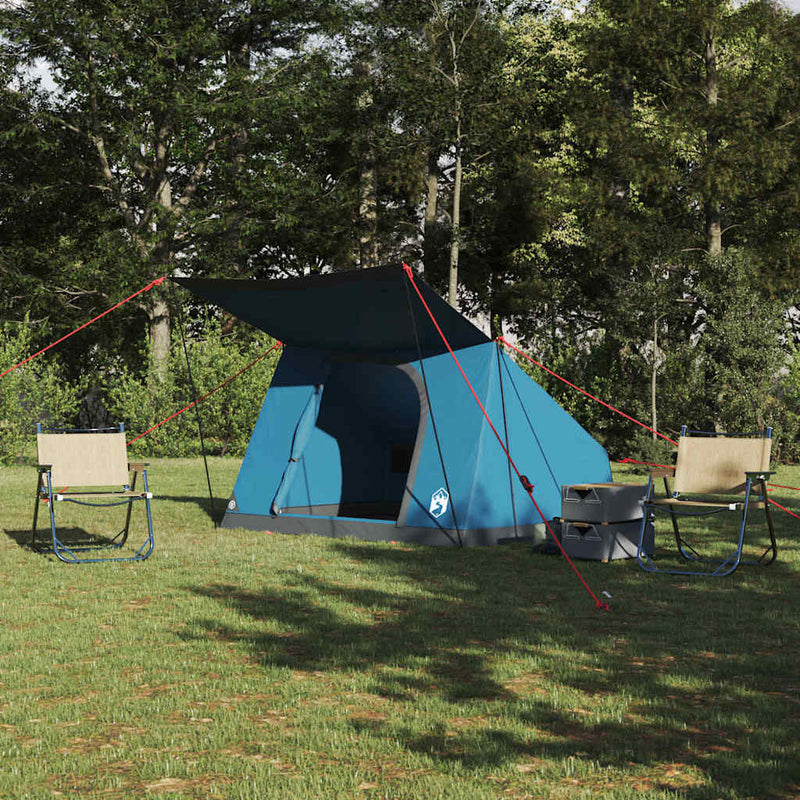 Cort de Camping 2 persoană Rezistent la apă albastru tafta