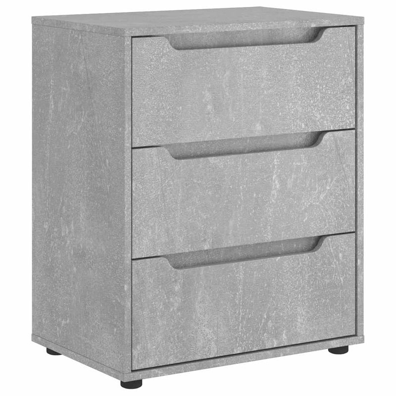 Bufetă „VISNES” Gri beton 60x40x73 cm Lemn prelucrat
