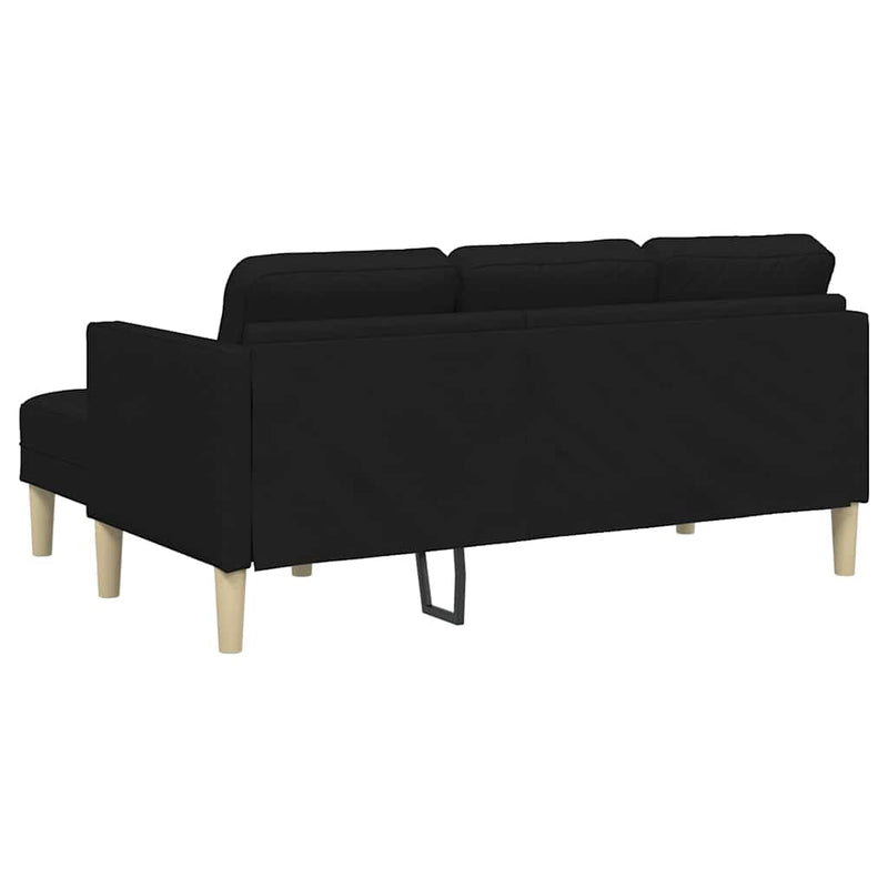 Set de canapea Negru 173 x 131 x 67 cm Poliester