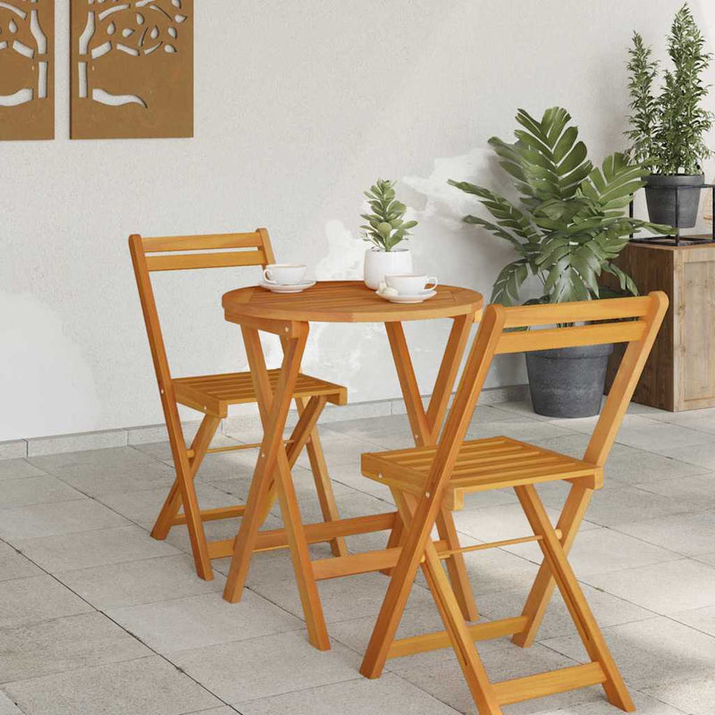 Masă de Grădină natural 60 x 60 x 72 cm Lemn Solid de Acacia