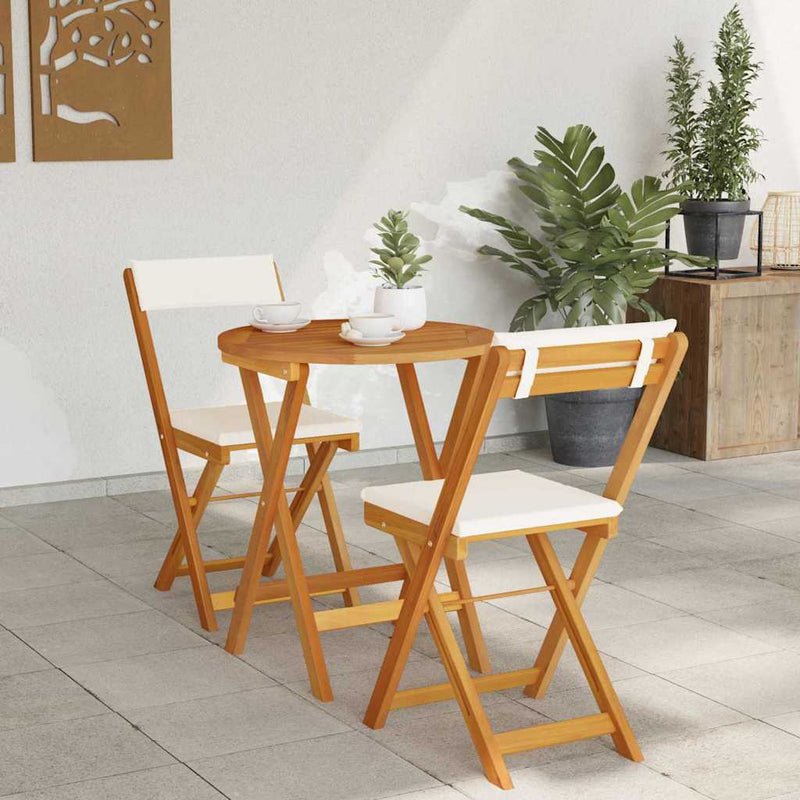 Set de masă pentru grădină 3 buc. Ulei Natural