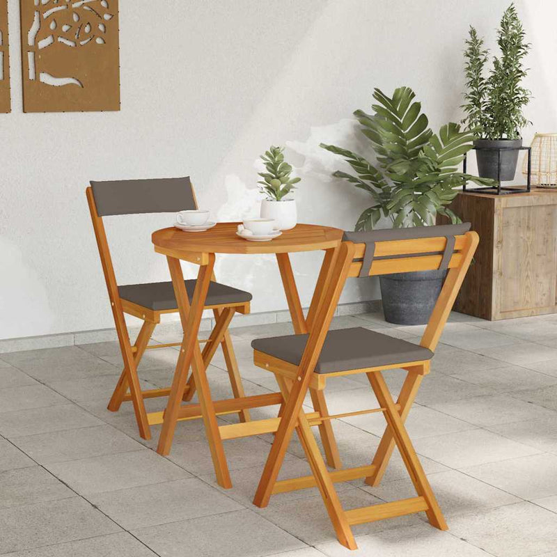Set de masă pentru grădină 3 buc. Ulei Natural