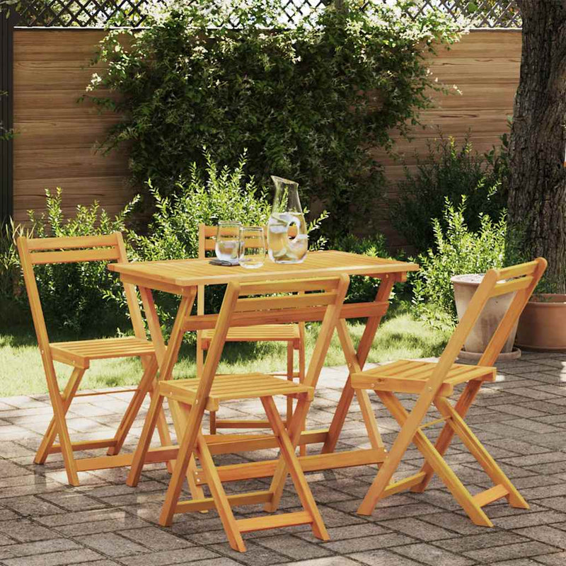 Set bistro 5 buc. Ulei Natural Lemn Solid de Acacia