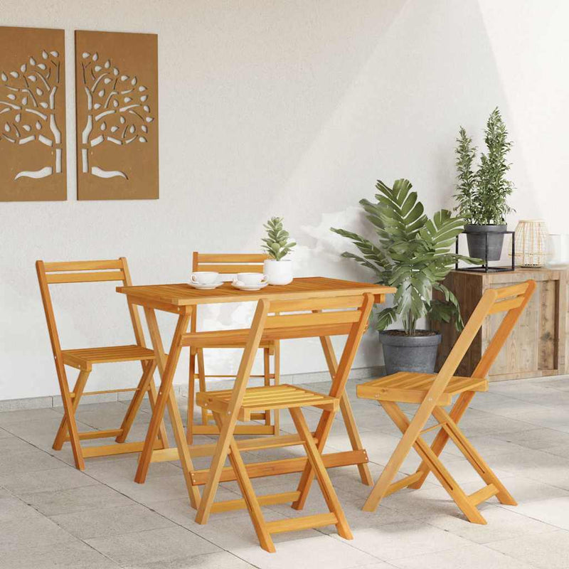 Set bistro 5 buc. Ulei Natural Lemn Solid de Acacia