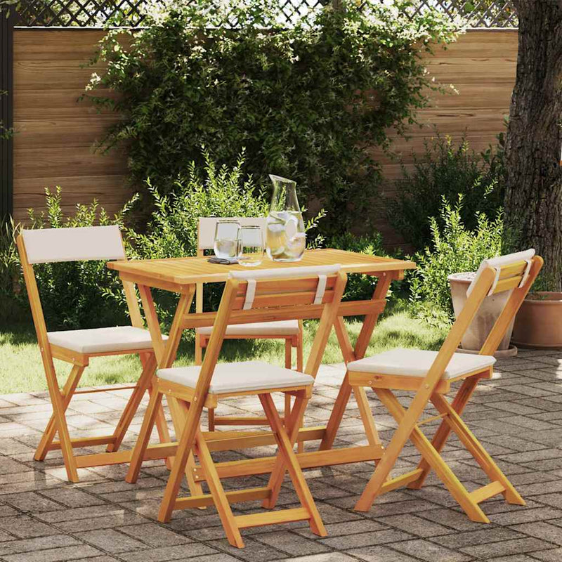 Set bistro 5 buc. Ulei Natural Lemn Solid de Acacia