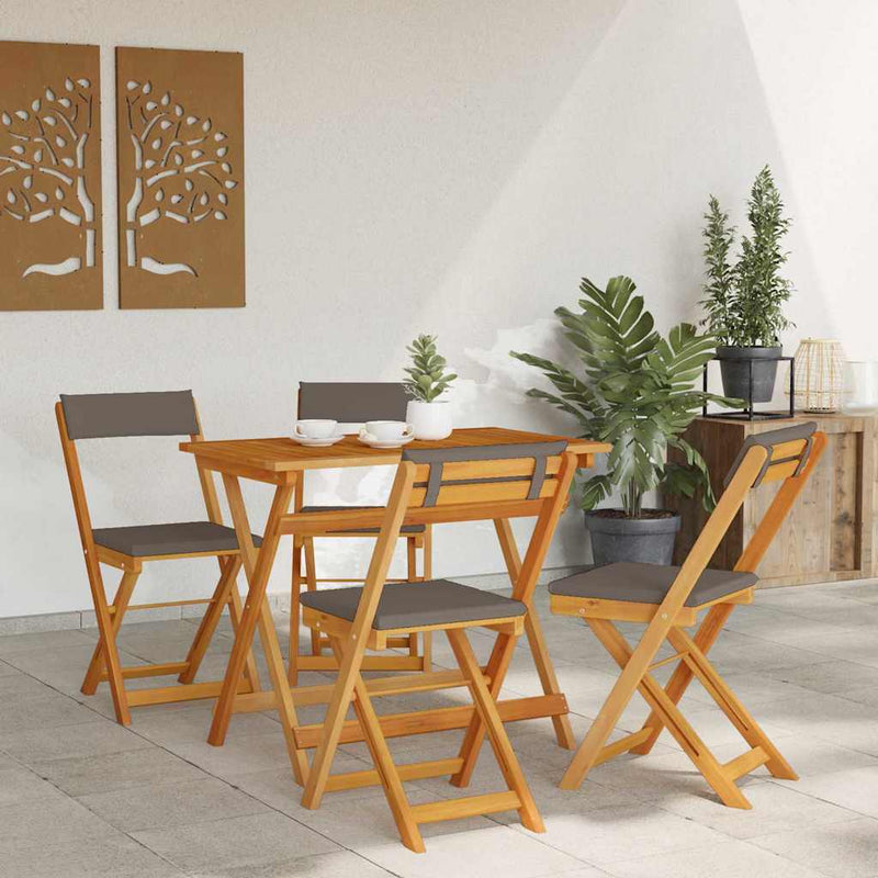 Set bistro 5 buc. Ulei Natural Lemn Solid de Acacia