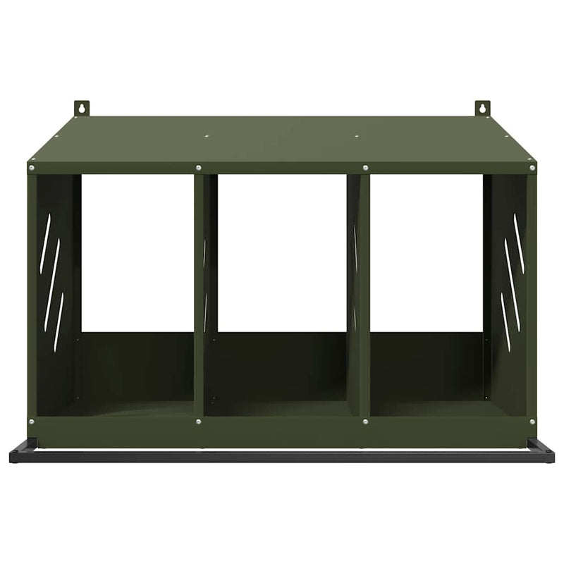 Cutie de pui cu 3 compartimente metal verde măsline