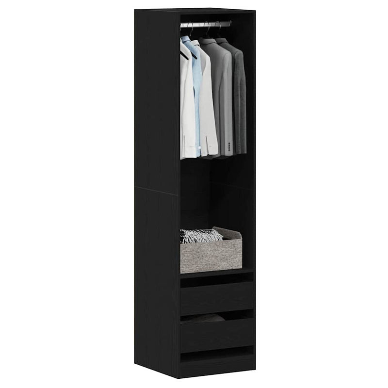 Dulap Stejar Negru 50 x 50 x 200 cm Lemn prelucrat