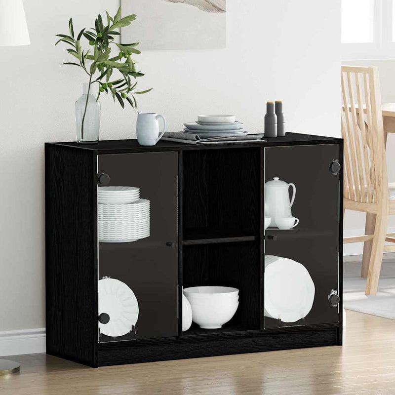 Bufet Stejar Negru 100 x 37 x 75.5 cm