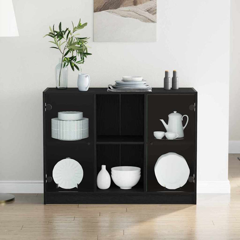 Bufet Stejar Negru 100 x 37 x 75.5 cm