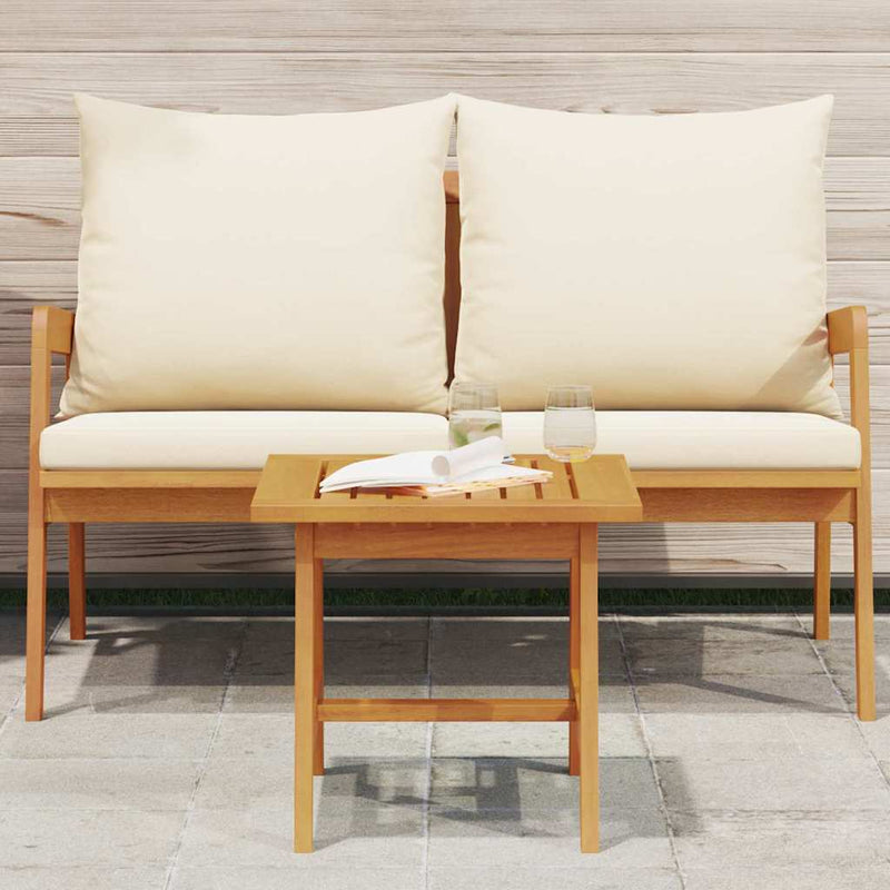 Masă laterală Ulei Natural 45 x 45 x 40 cm Lemn Solid de Acacia
