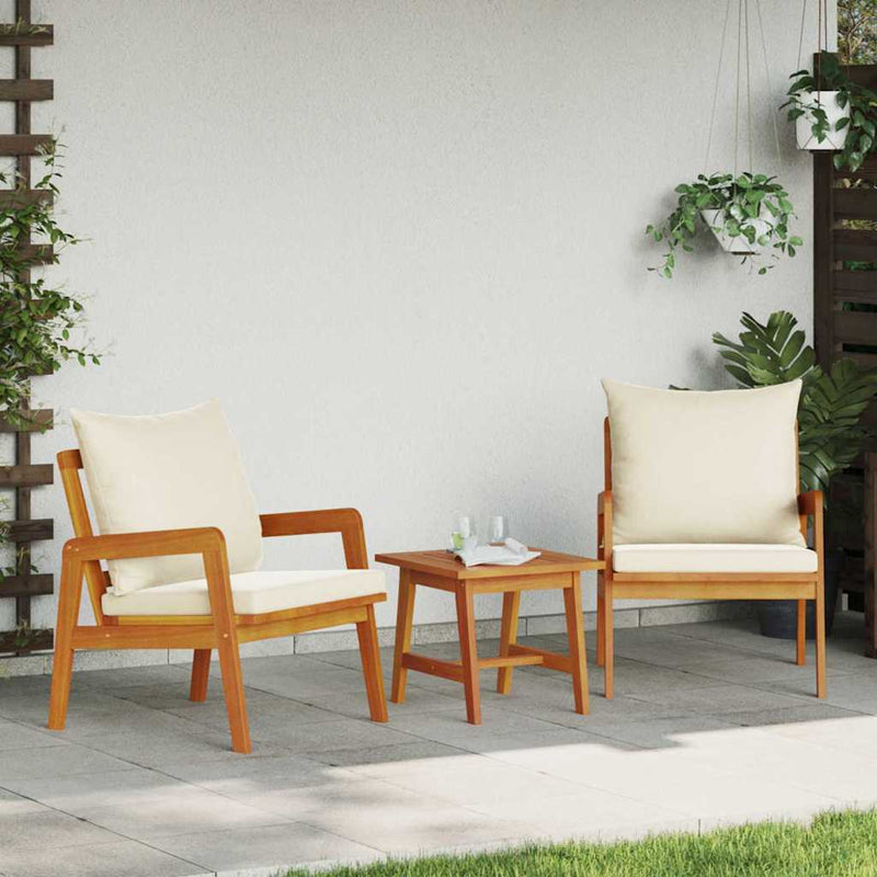 Set bistro 3 buc. Maro Lemn Solid de Acacia