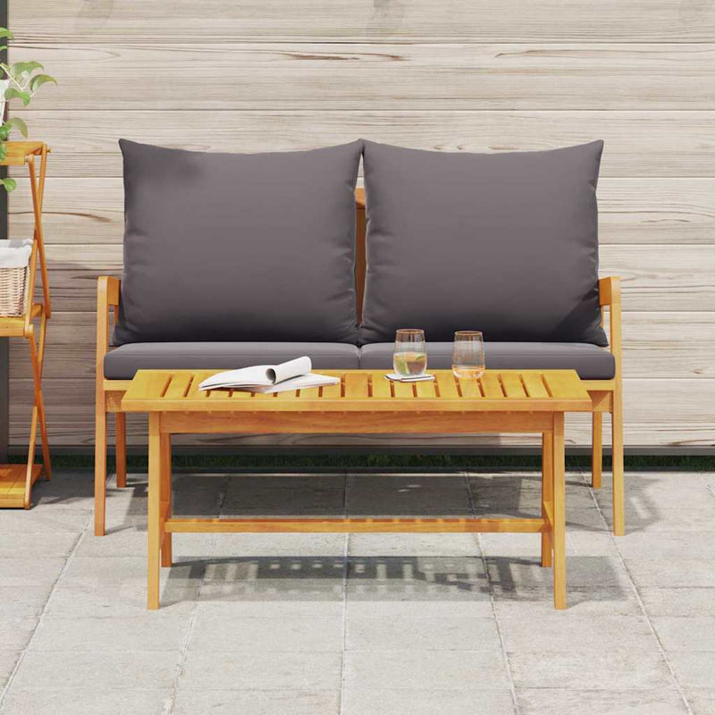 2 buc. Set bistro Lemn Solid de Acacia Ulei Natural