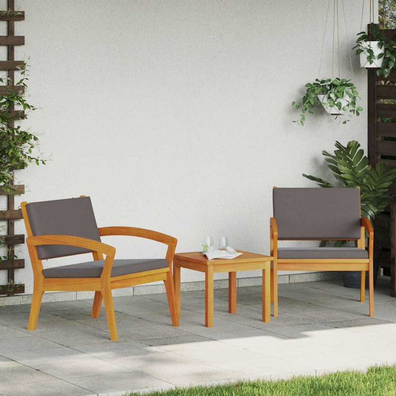 Scaun pentru Grădină 2 buc. Ulei Natural Lemn Solid de Acacia