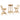 Set bar de exterior 3 piese pliabil din bambus