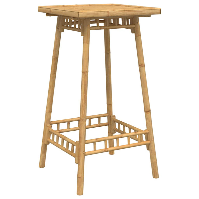 Set bar de exterior 3 piese pliabil din bambus