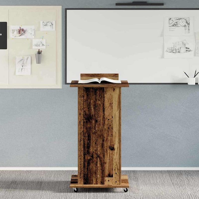 Podium Lemn vechi Lemn prelucrat 55 x 55 x 107 cm