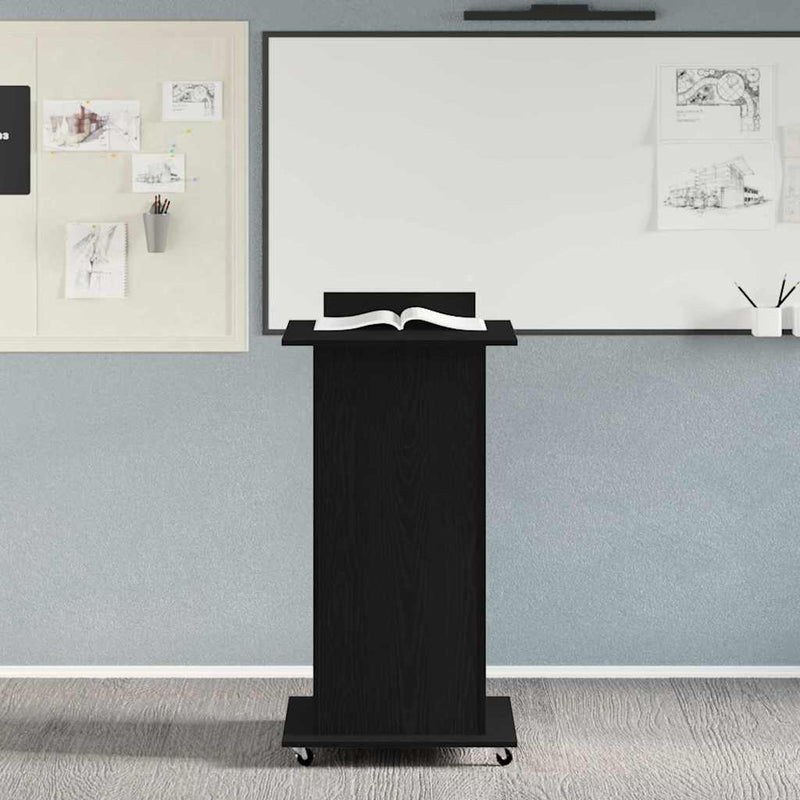 Podium Stejar Negru Lemn prelucrat 55 x 55 x 107 cm