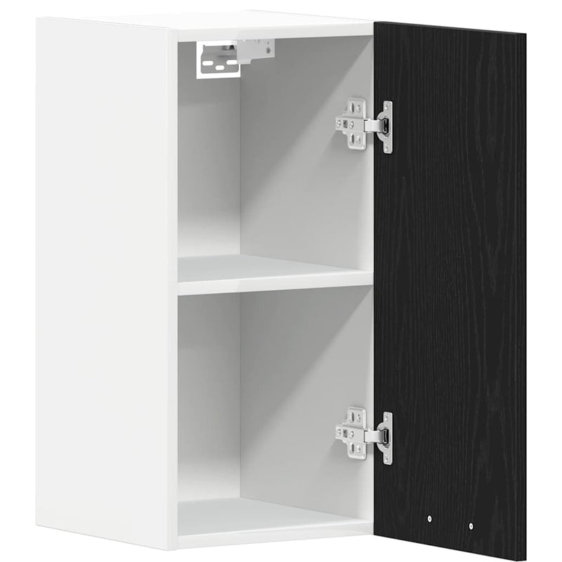 Dulap suspendat, stejar negru, 30x31x60 cm, lemn prelucrat