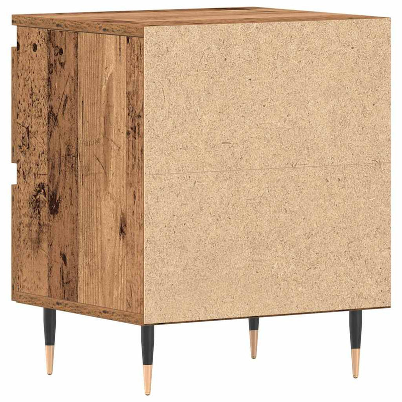 Dulap de noapte 2 buc. Lemn vechi 40 x 35 x 50 cm