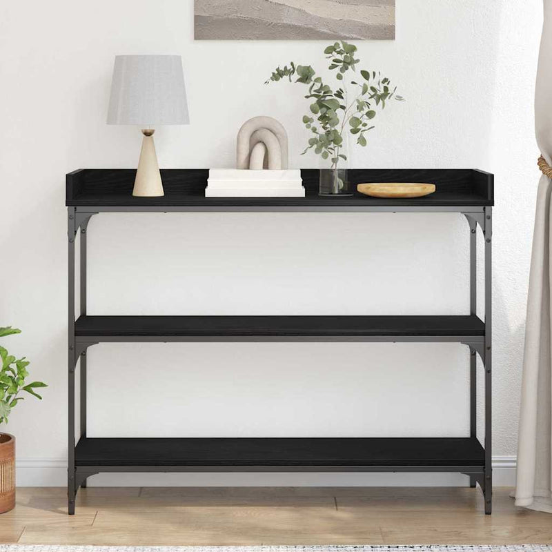 Masă de Consolă Stejar negru 100 x 30 x 80 cm